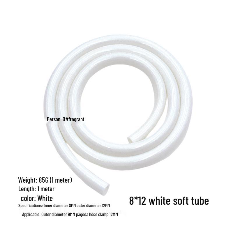 High-Quality Soft Tubing for Computer Water Cooling, ID 8MM, OD 12MM, Available in Red, Blue, Green, White, Transparent, Black
