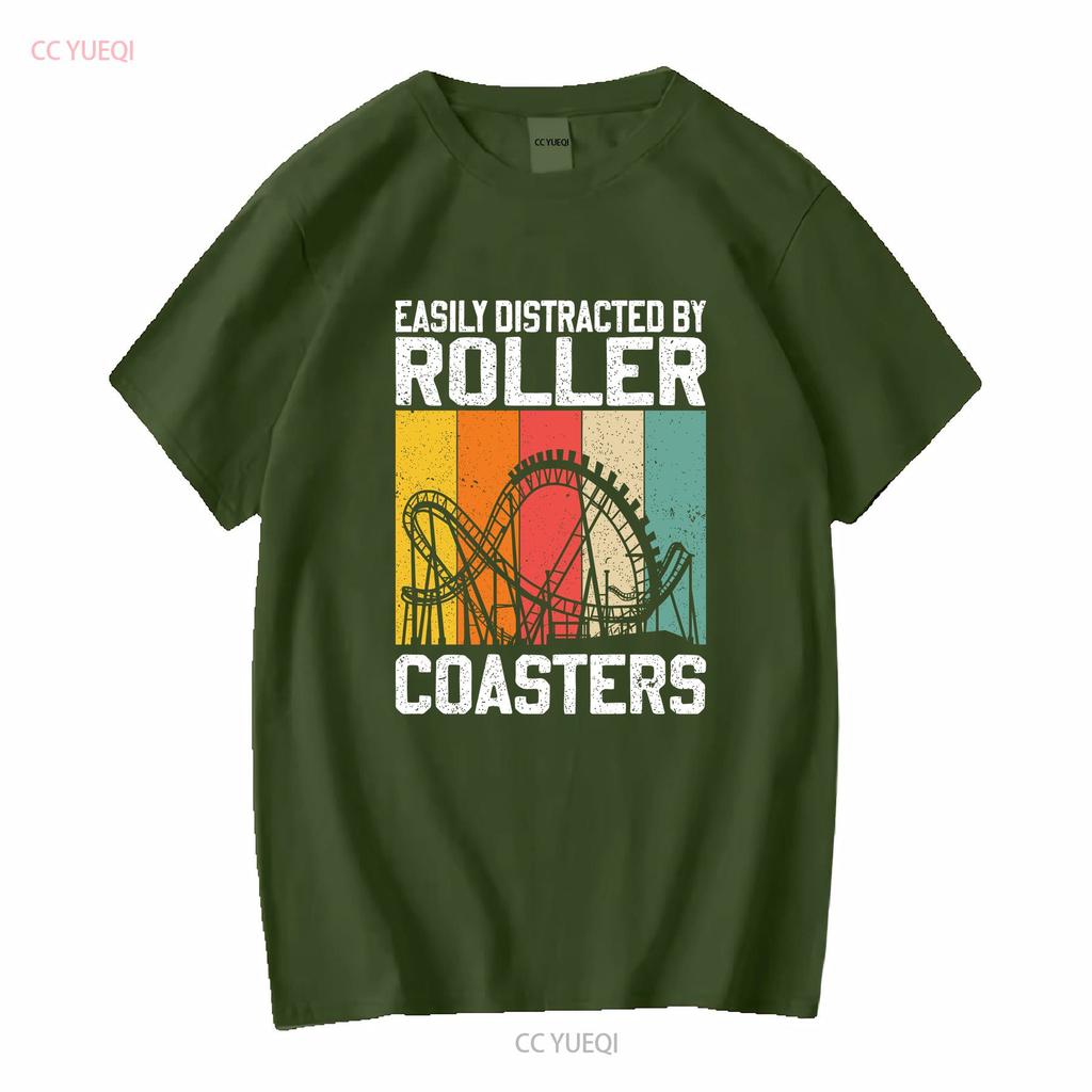 Theme Park Quote For A Lover T Shirt Roller Coaster Addict Rollercoaster Funny Amuseunisext Long Or Short Sleeves Vintage Washed