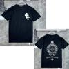 D44 CHROME HEARTS Summer New High Quality Cotton Round Neck Loose Large Size Men's and Women's T-shirt Couple T-shirt