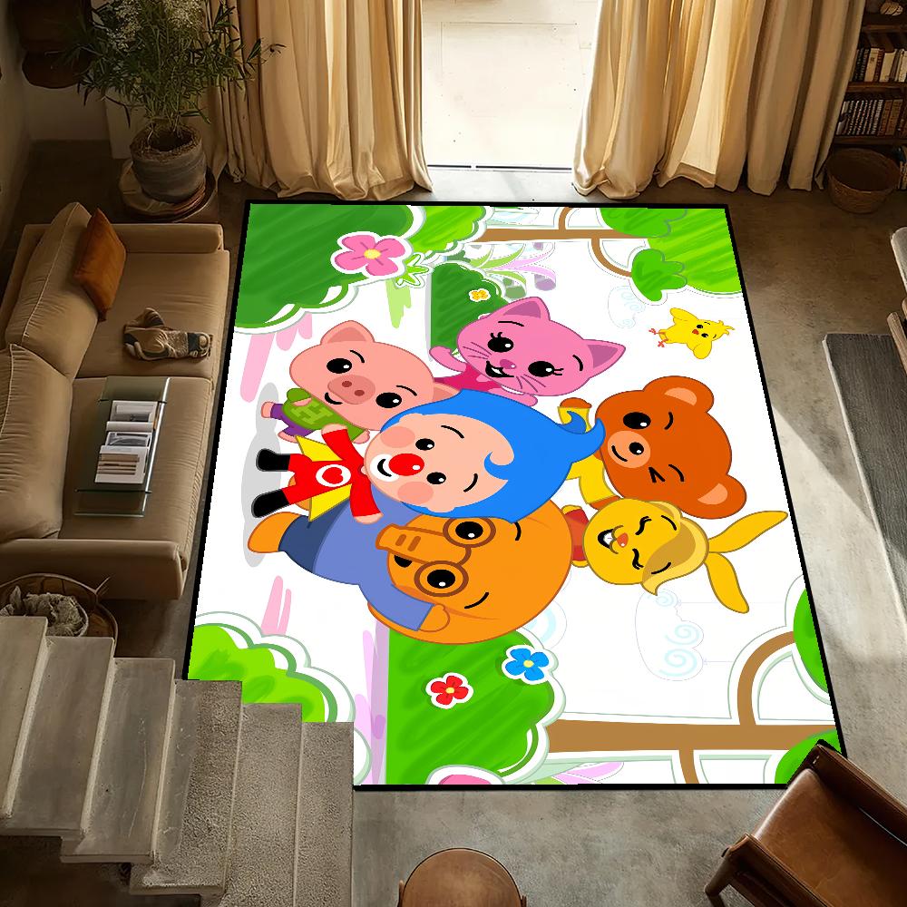 Cute Small Carpet Anti-Slip Kitchen Cartoon Plim Bedroom Handmade Tufted p-Plim Rug Baby Carpet Living Room Entrance Decoration
