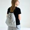 Suin Two Ribbon Backpack - Gray