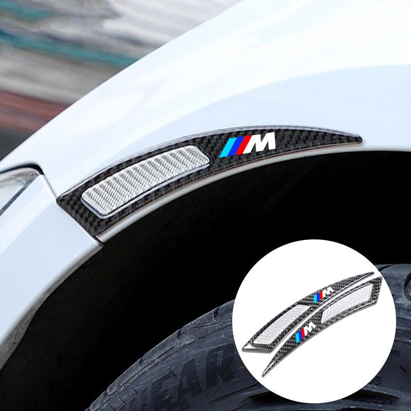 BBKT7 Car Wheel Eyebrow Strip Anti-collision Sticker Warning Reflector Decal For BMW M E46 E36 E34 F10 E90 F30 E60 F30 E53 E30 E92 E87