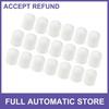 TWENTY Car Universal Tire Valve Stem Caps Valve Stem Covers 12mm Plastic White