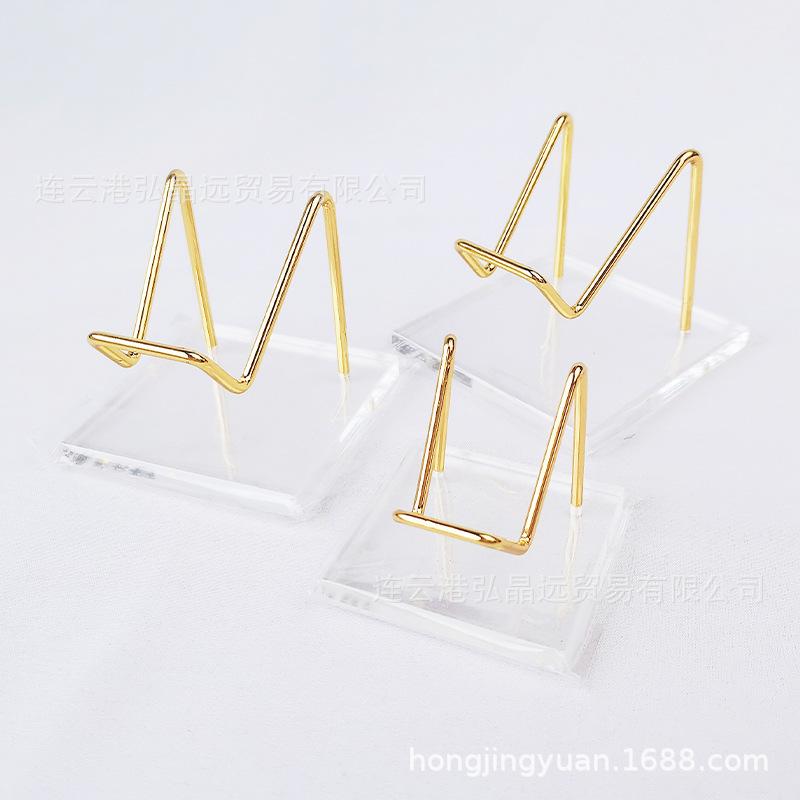 Acrylic Transparent Mineral Specimen Display Stand for Crystals and Raw Stones