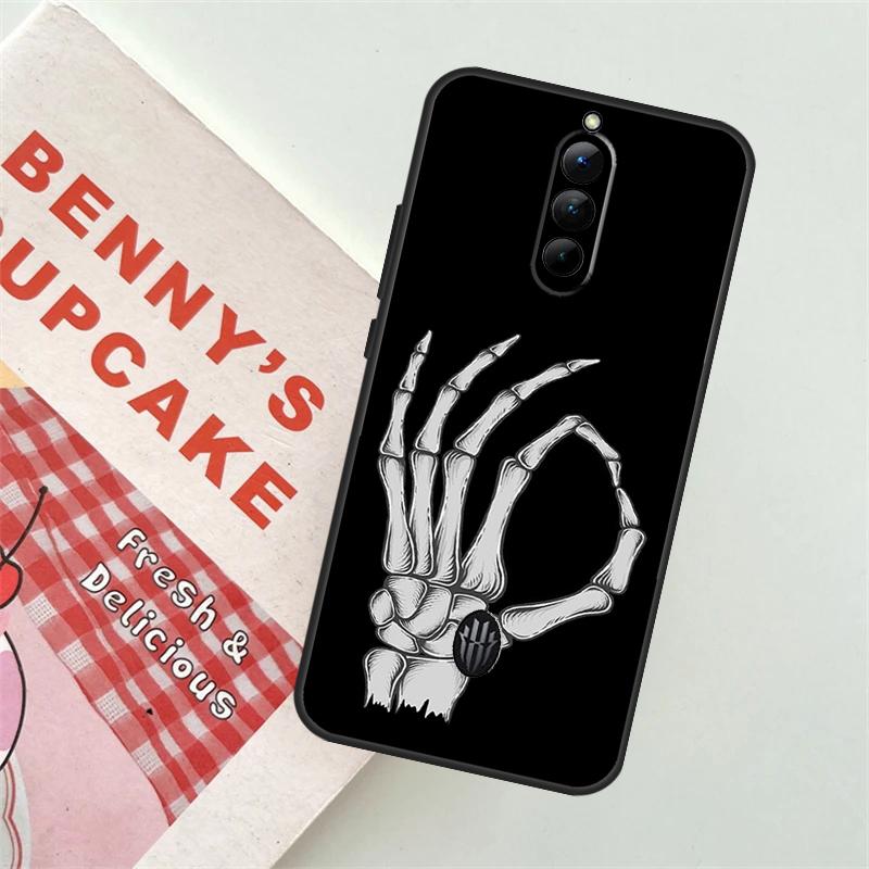 Skeleton Middle Finger Case For ZTE Nubia Red Magic 9 Pro Plus 5S 5G 6R 6 7 6S 7S 8 8S Pro Plus Back Cover Funda