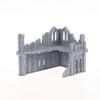 3D Printed Gothic Building Ruins Terrain Scenery Unpainted Mini Building Model Kit For Dnd Wargaming Terrain Scenery Building