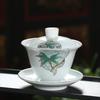 Ceramic Single Lid Bowl Creative Boutique Kung Fu Tea Set Household Chinese Tea Bowl