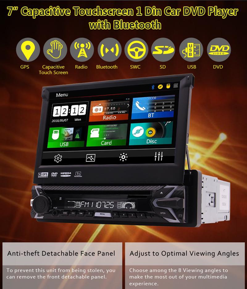 Buy Universal Wince Head Unit Single Din Car Stereo GPS Navigation 7