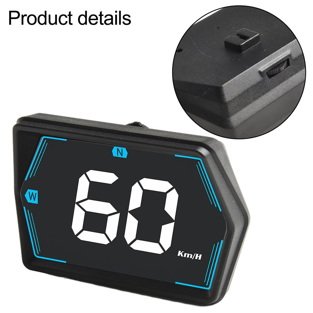 Driving Safety Night Driving HUD Head-Up Display Speed Information USB Powered Built-in Light Sensor High Resolution