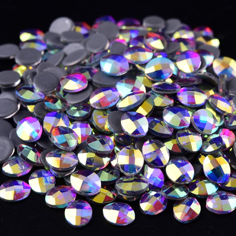 Blinginbox Hight Quality Rhinestone Bulk Special Shapes Crystal AB Hot Fix Rhinestones Iron on Rhinestones for Fabric Decoration