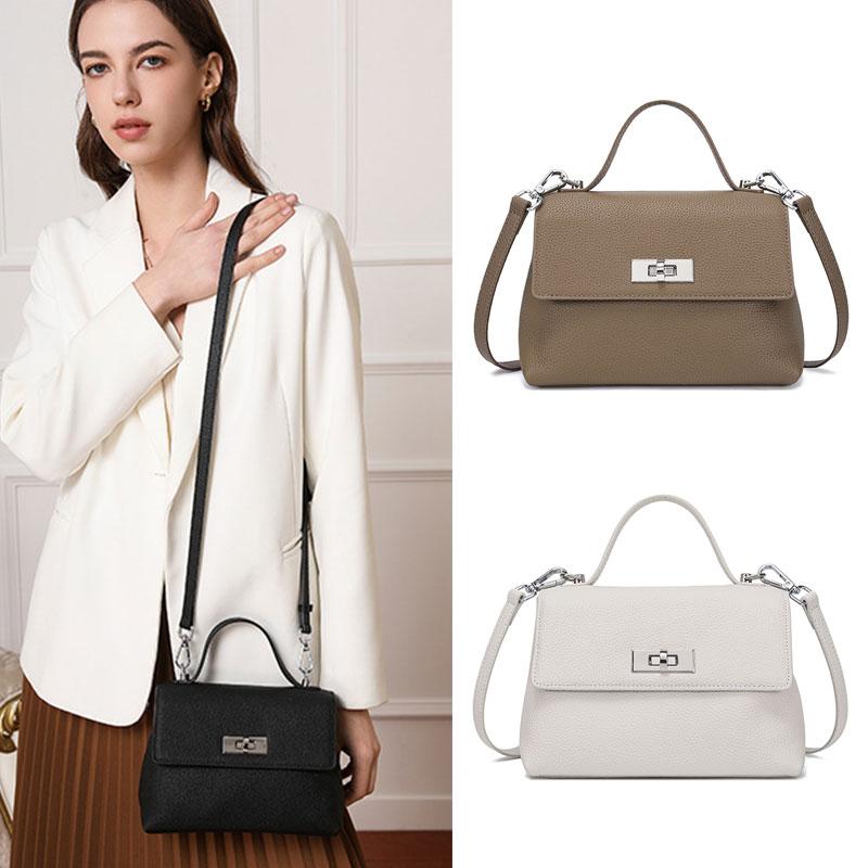 100% Genuine Leather Women Handbags 2026 New Genuine Leather Women's Shoulder Bag Luxury Designer Cowhide Square Crossbody Bags