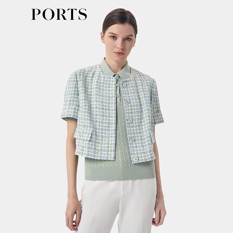 

PORTS Женская куртка в короткую клетку Весна/Лето 2025 ST8J003TFD053 S