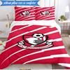 3PCS Afc Crest Bournemouth Printed Soft Bedding Set,Including 1pc Duvet Cover And 2pcs Pillowcases Perfect for Bedroom, Dormitory, Fan gift