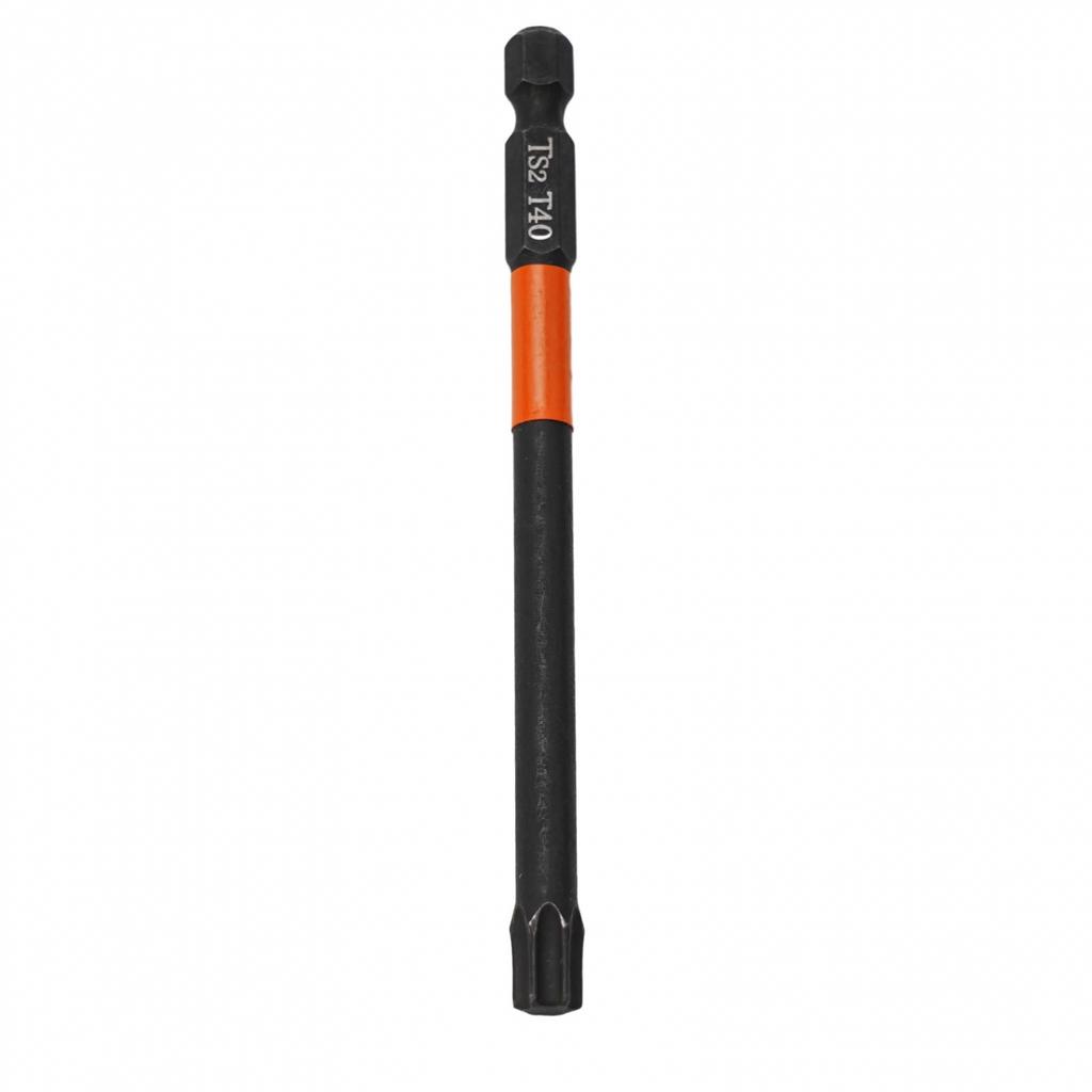 Practical Screwdriver Bit Silver T10-T40 1/4 Hex Shank 100mm