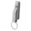 Belt Key Holder Stainless Steel Compact Quick Release Belt Key Clip with Key Ring for Police Law Enforcement Silver