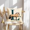 Letter Horse Cushion Cover Soft Plush Throw Pillow Cover  DoubleSided Decorative Cushion Case  Sofa Bedroom Home Decor