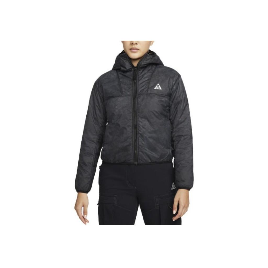Nike ACG Therma-FIT ADV ACG Rope de Dope Packable Full-Zip Hooded Short Puffer Jacket Women Outerwear Black DJ1262-010