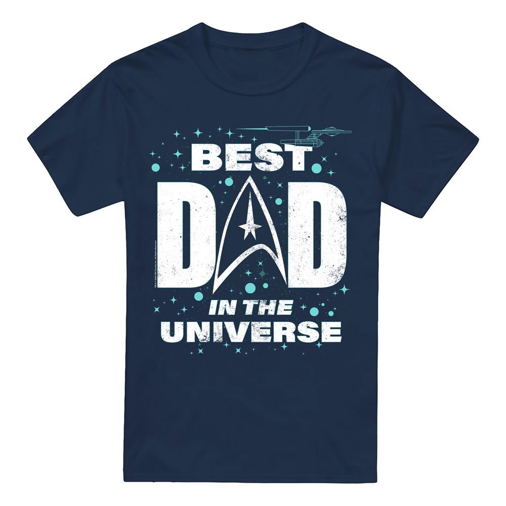 Star Trek Mens Best Dad In the Universe Fathers Day T-Shirt