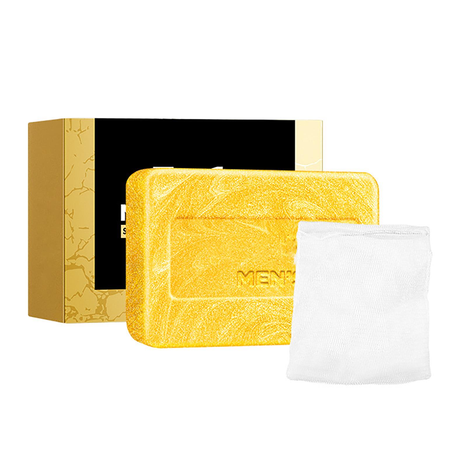 

Men s 3-in-1 Soap Bar with Foaming Net | For Face, Body & Hand | Gentle Hydrating & Refreshing Cleanse One Size