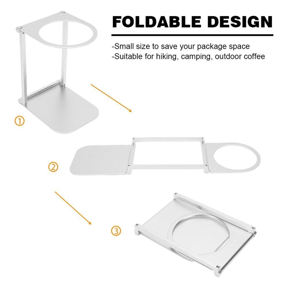 Aluminum Alloy Foldable Coffee Machine Stand With Base Coffee Maker Holder  Indoor Use