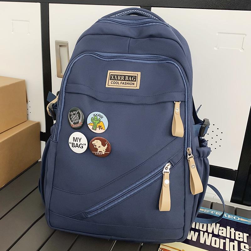 School bag Elementary school girl Junior high school student High school student College boy Burgundy backpack Backpack