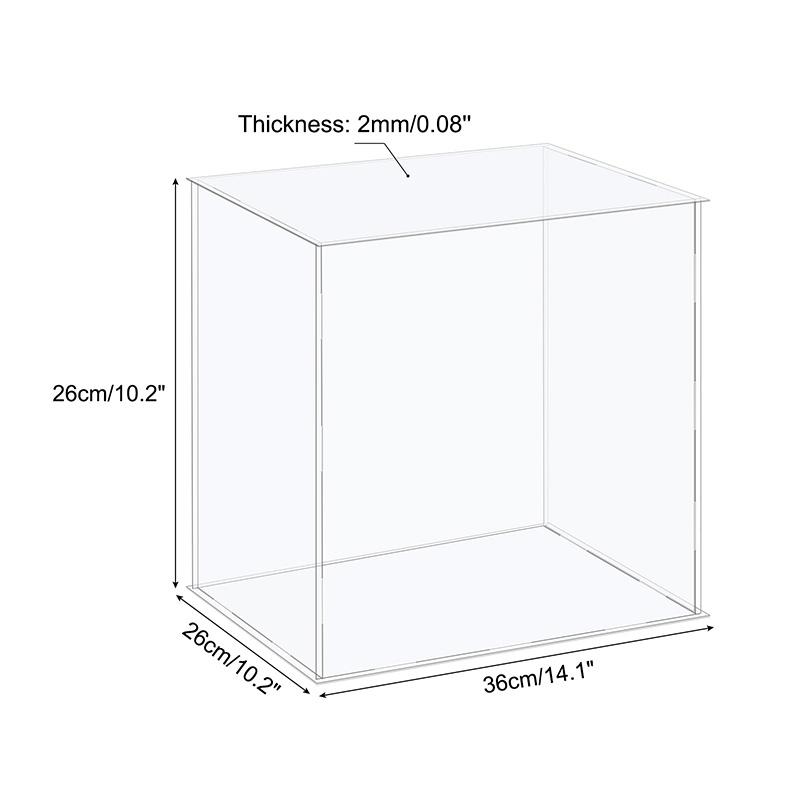 41size Acrylic Display Case for Collectibles Assemble Clear Protection Showcase Cube Storage Box Dustproof Display Organize Toys