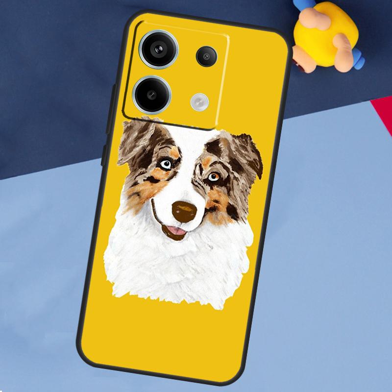 Australian Shepherd Dog Case For Xiaomi Redmi Note 13 Pro Plus Note 9 10 11 12 Pro 9S 10S 11S 12S 10C 12C 13C Coque