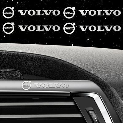 4 ks Kovové samolepky pro styling auta Interiérové dekorační nálepky Pro XC90 V90 V60 XC60 V40 S80 S60 S90 C40 XC40 V70 XC70 C30 C70
