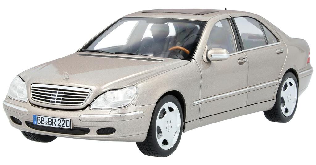 Genuine S600 Sedan Long Scale Cuban Night Silver [Mercedes-Benz Collection] (V220) 1/18