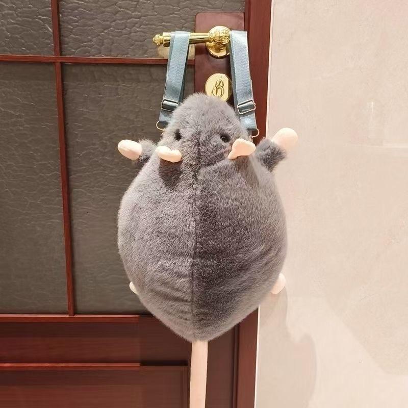 Cartoon Pet Fancy Rat Plush Backpack For Women And Men With Spacious Storage For Daily Use