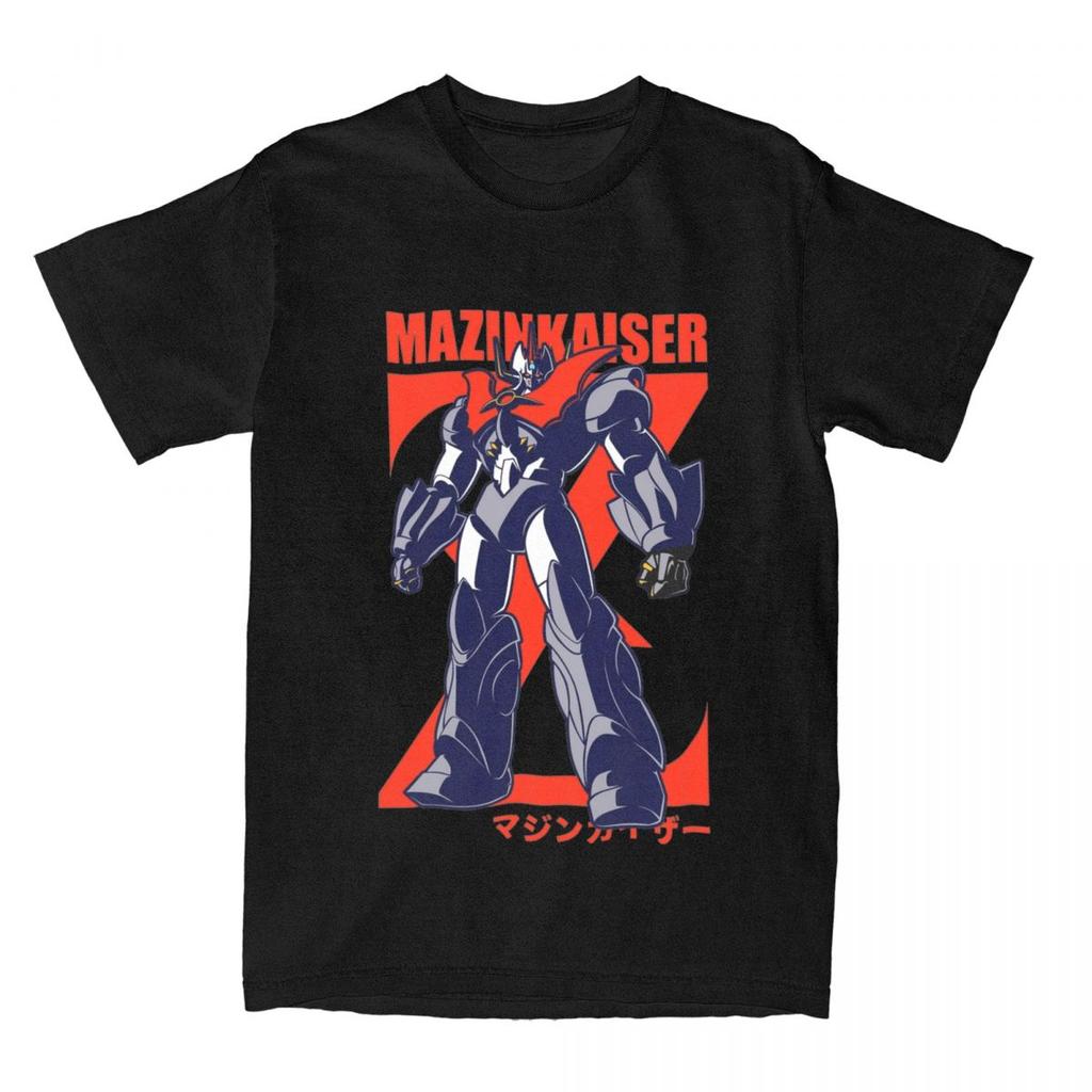 221 Mazinkaiser Full TShirts for Men Women Mazinger Z Humor 100 Cotton Tees Crewneck Short Sleeve T Shirts New Arrival Tops