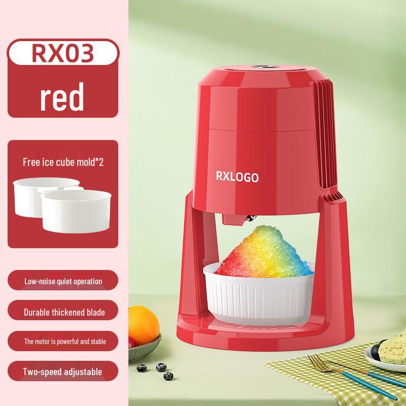 

Automatic Shaved Ice Machine: Compact Electric Crusher for Household and Street Stall Use Australian Standard красный