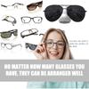 8Pcs Self Adhesive Wall Mount Eyeglasses Storage Rack Nose Shape Holder Stand for Sunglasses for Home Bathroom Bedroom
