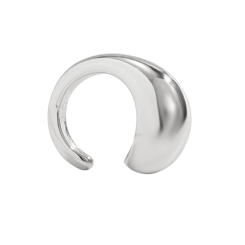 Retro Comma Teardrop Punk Dangle Ear Clip Earring - Minimalist European & American Design