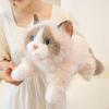 Simulation Ragdoll Cat Plush Toy Fairy Cat Plush Doll Brown and White Face Ragdoll Plushie Cat Home Decor Black Pussy Doll Toys