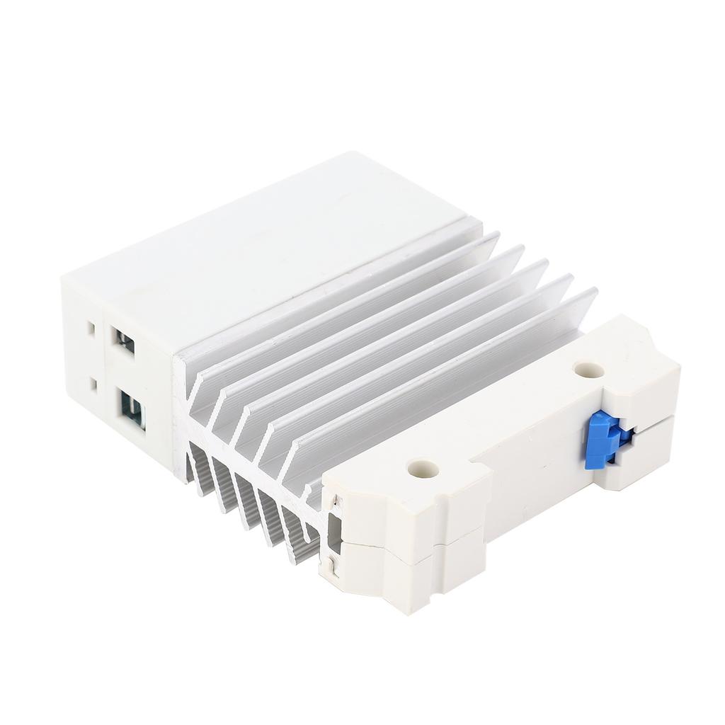 Single Phase SSR Module, 60A   State Relay, 70-280V AC to 24-480V AC, with Heat Sink for Standard 35mm Rail Mounting Design, Moisture Resistance