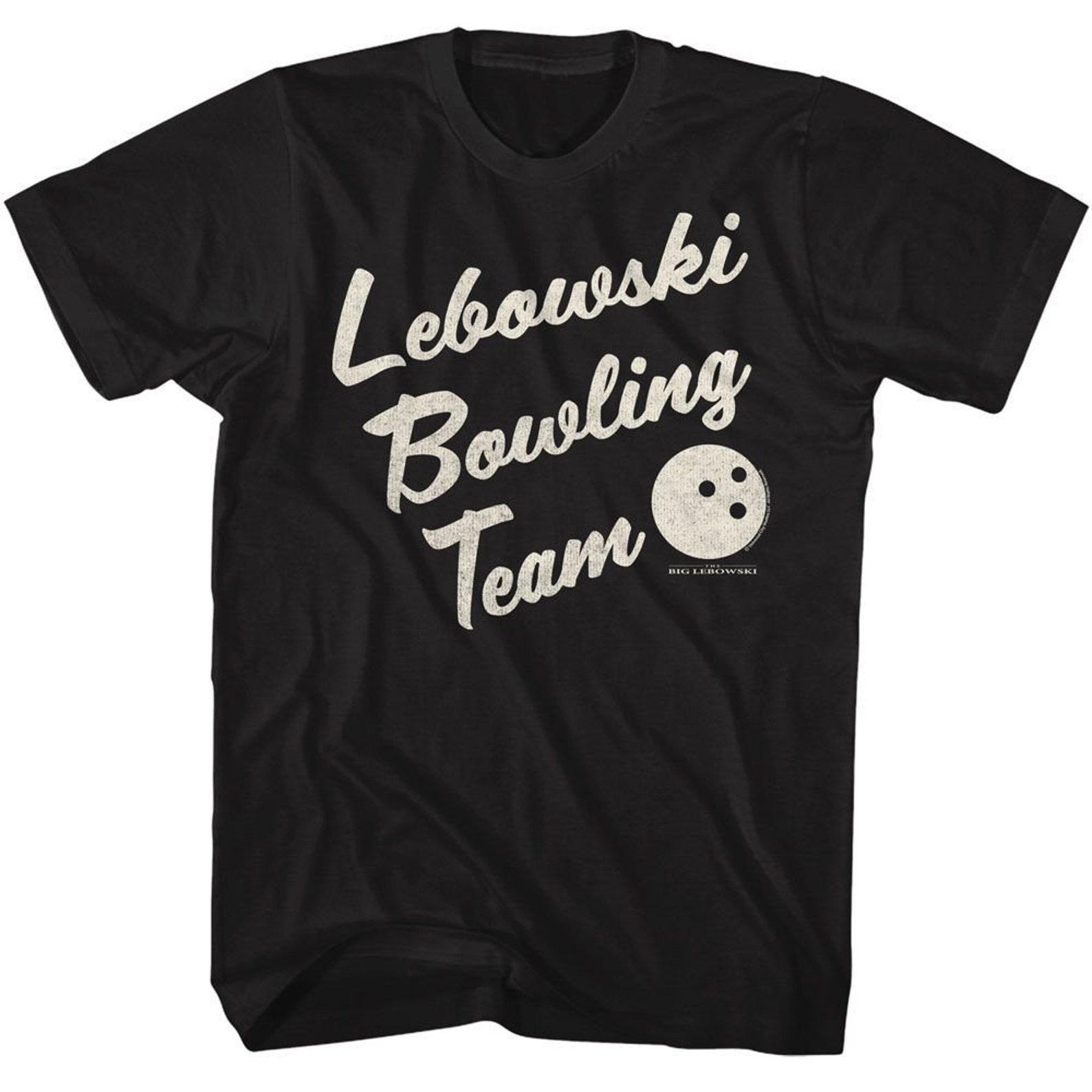Big Lebowski Bowling Team Black Adult T-Shirt 3XL