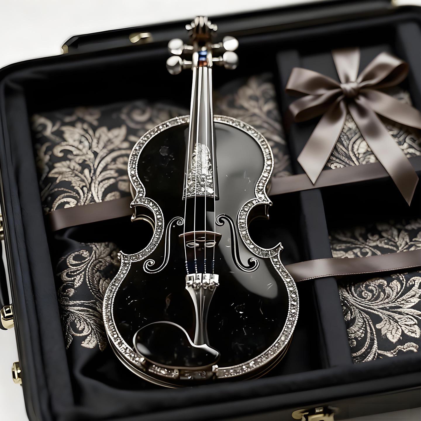 Bo Xin Yun Original Artistic Retro Violin Brooch - High-Quality, Unique Gift Accessory