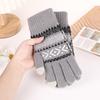Unisex Touchscreen Jacquard Gestrickte Warme Handschuhe