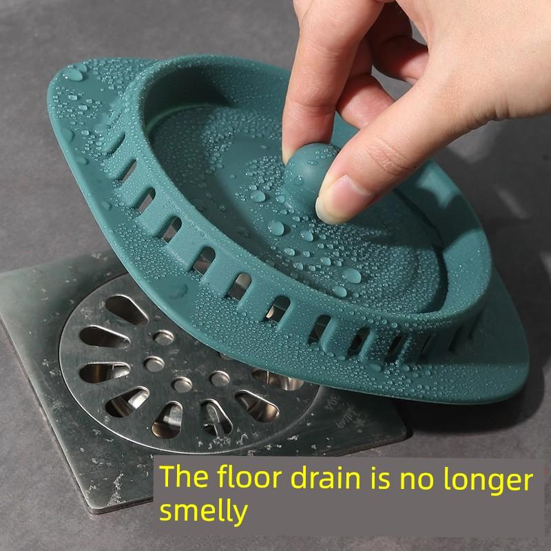 Floor Drain Anti-Odor Silicone Mat Toilet Odor Removal Sealing Cover Bathroom Sewer Anti-Odor Device