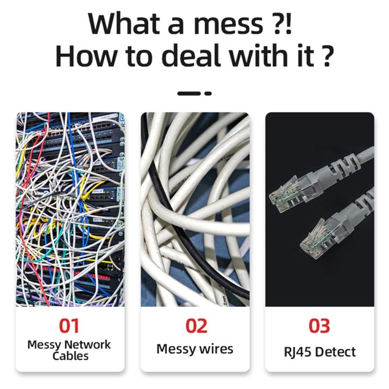 High Accuracy Cable Tester Versatile Line Tester Tracing Device for Ethernet Lines Efficiently Locate & Test Connections