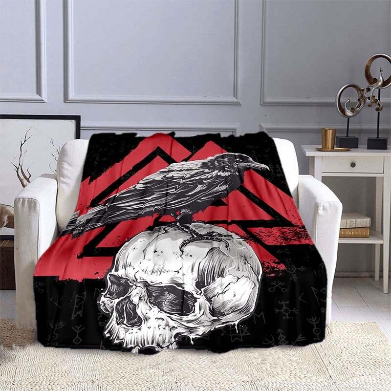 

Ковдра з візерунком «Вікінги» Подарунок «Кока-Кола» Фланелева ковдра Теплий плюшевий плед для ліжка Диван Диван 75x90cm