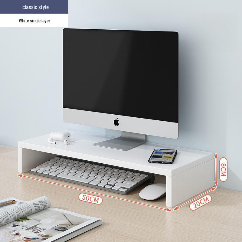 Desktop Monitor Stand and Laptop Riser with Office Storage