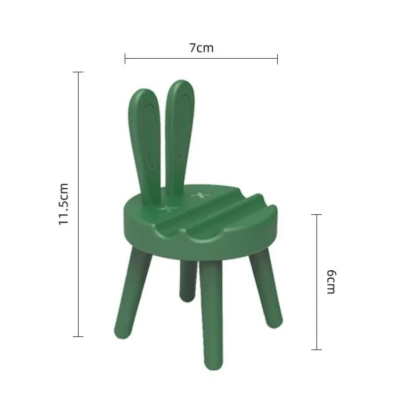 Yaratıcı Sevimli Telefon Tutucu Sandalye Şekli Masaüstü Telefon Tutucu Standları Cep Telefonu Aksesuarları