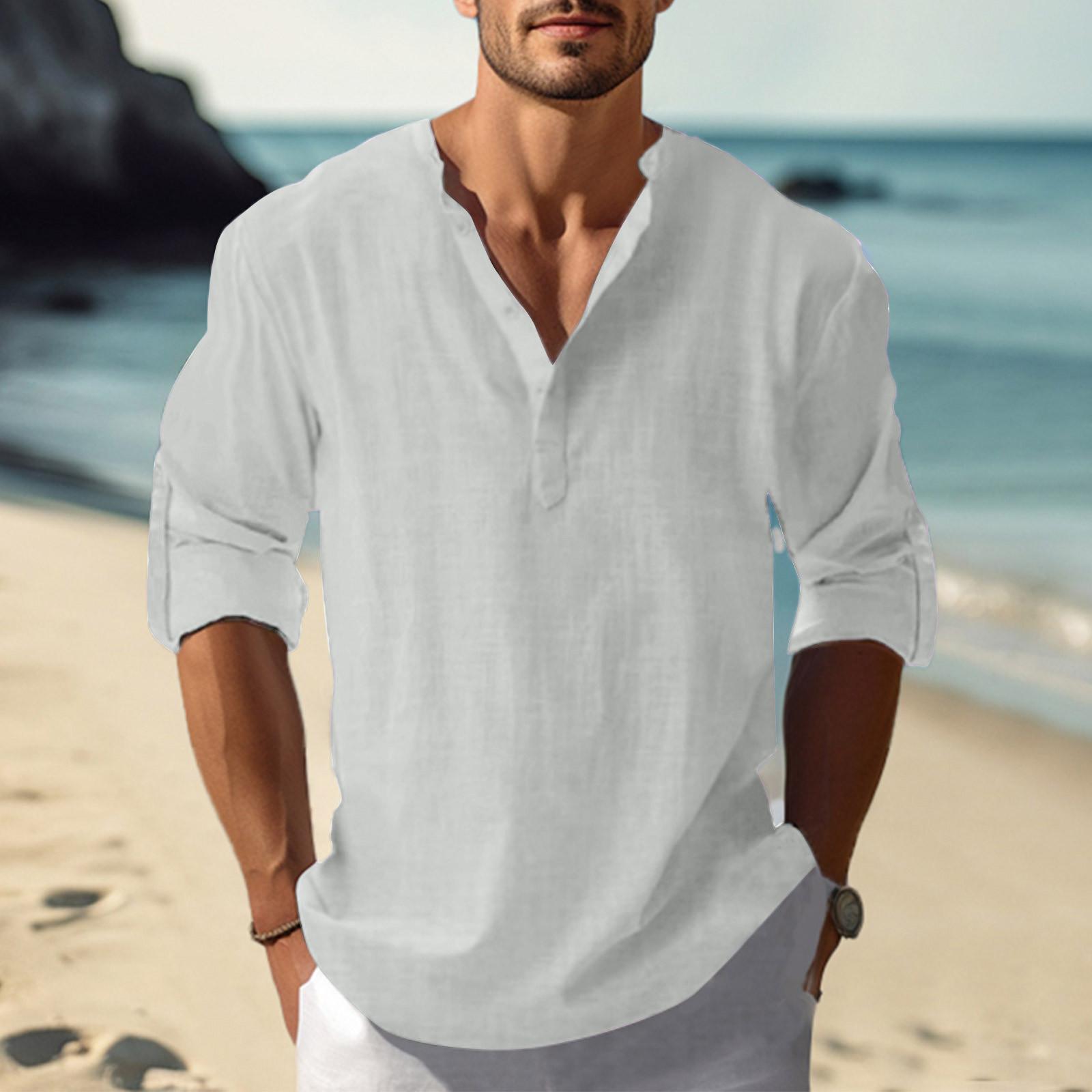 

Мужская ретро повседневная свободная рубашка с короткими рукавами и принтом, модный топ с воротником-стойкой XXXXL