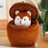 30CM Cute and Creative Squirrel Pinecone Combination Plush Toy Super Fun and Soft Squirrel House Doll a Birthday and Christmas
