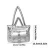 Fashionable and Practical Top Handle Bags Women's Shoulder Bag with Spacious Interior Handbag for Daily Necessities  Gold