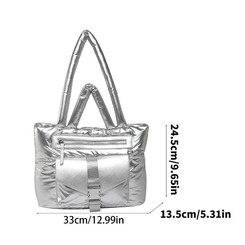 Fashionable and Practical Top Handle Bags Women's Shoulder Bag with Spacious Interior Handbag for Daily Necessities  Gold