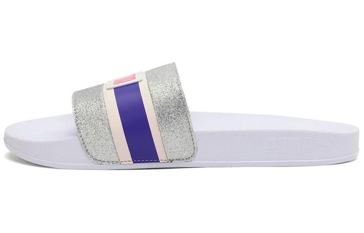 PUMA Leadcat Ftr Slides  90s Pop Glittered White  Women s 372624-02 38