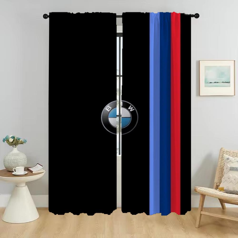 

Shades Bmws Kitchen Curtains Living Room Curtain Home Interior Halloween Decoration Tulle Bedroom Set Of 2 Made Polyester Great Decor W100*H130(CM)-Hooks&2PCS